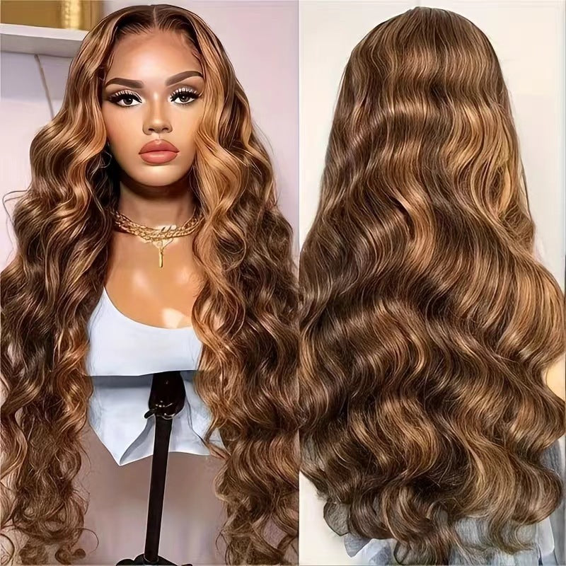 速卖通欧美假发女中分长发大波浪hair时尚化纤长卷发wigs假发头套