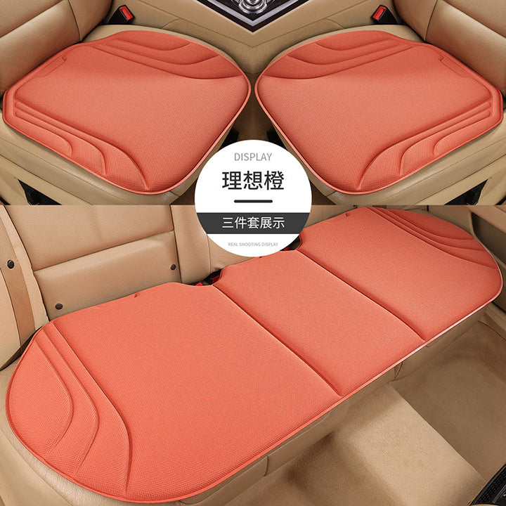 Seaweed Fiber Latex Car Seat Cushion 3-Piece Set – Breathable Anti-Slip Universal Car Seat Pad