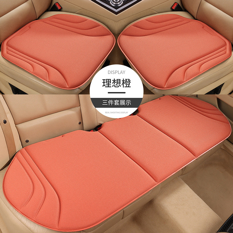 Seaweed Fiber Latex Car Seat Cushion 3-Piece Set – Breathable Anti-Slip Universal Car Seat Pad