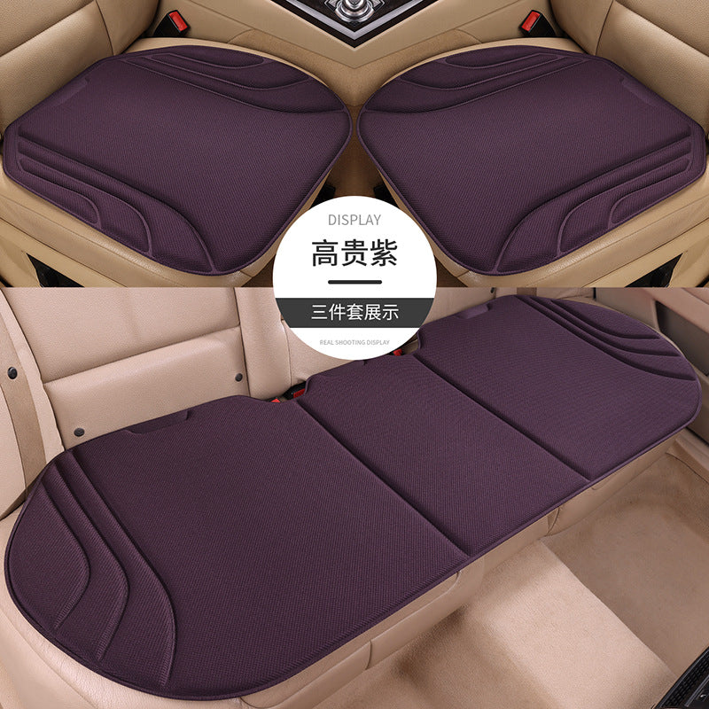 Seaweed Fiber Latex Car Seat Cushion 3-Piece Set – Breathable Anti-Slip Universal Car Seat Pad