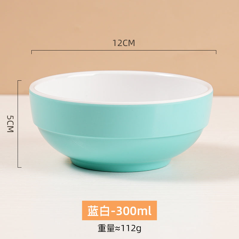 自助选现炒快餐称重菜盘商用套装学校食堂密胺餐具汤碗碟托盘