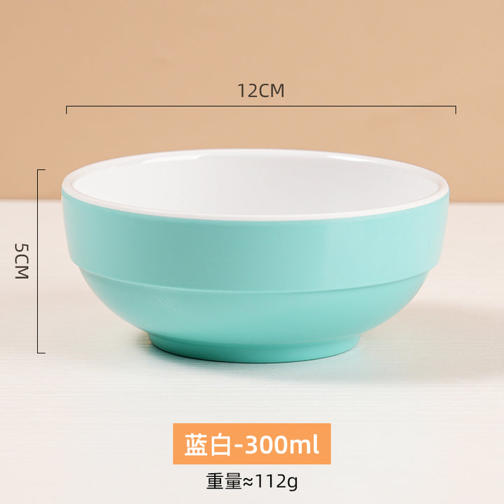 自助选现炒快餐称重菜盘商用套装学校食堂密胺餐具汤碗碟托盘