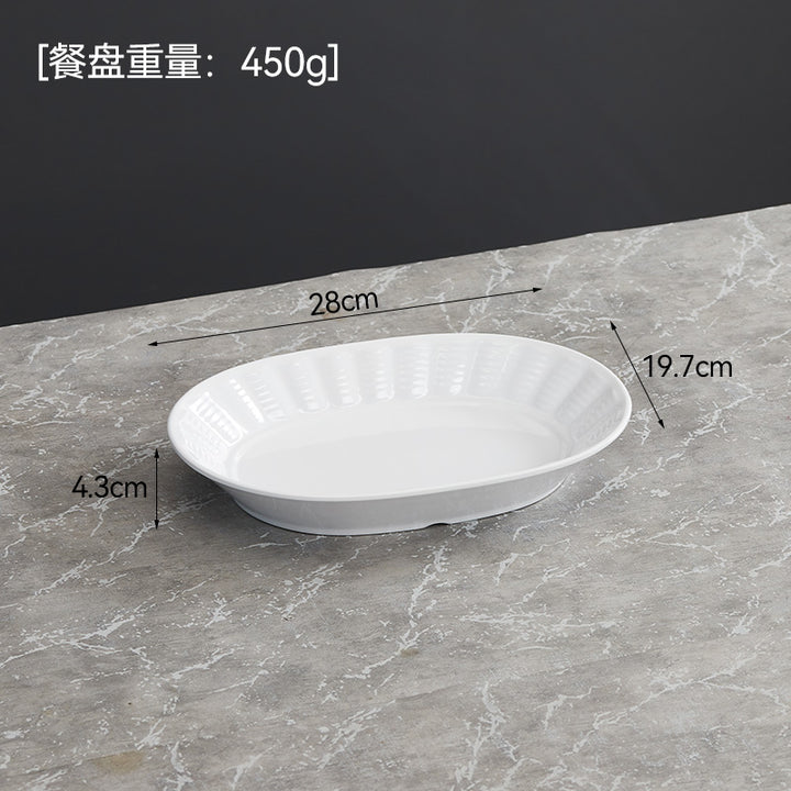 自助选现炒快餐称重菜盘商用套装学校食堂密胺餐具汤碗碟托盘