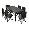 Outdoor Camping Folding Table & Chair Set – Portable Picnic Egg Roll Table Complete Kit