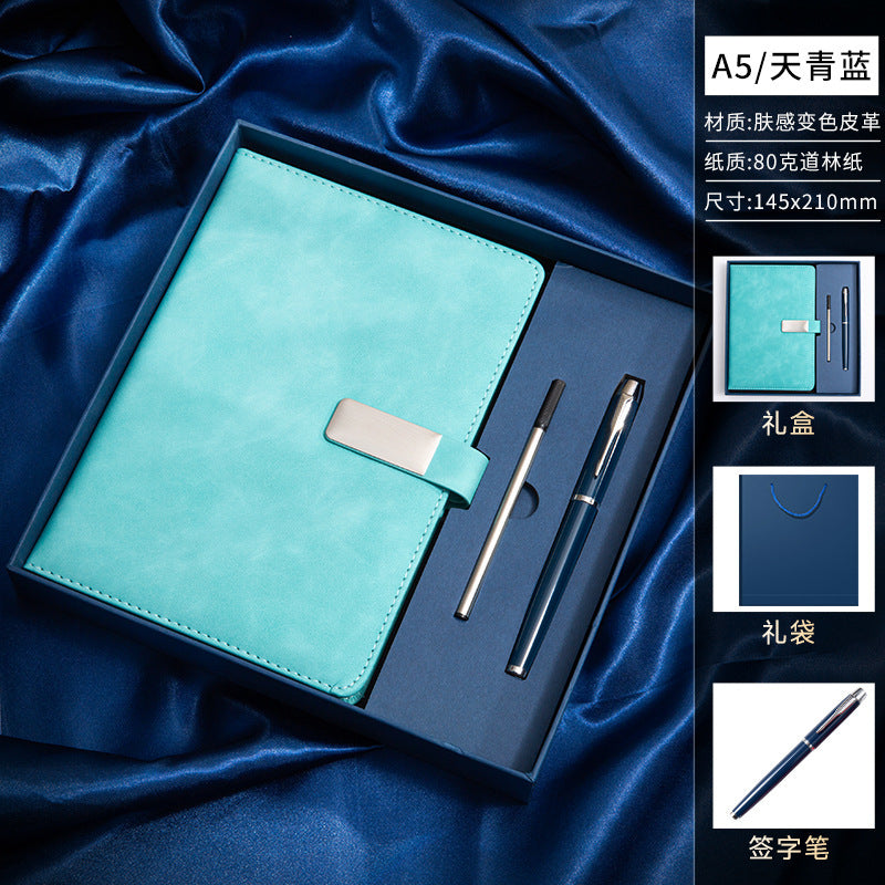 笔记本定制logo带扣学习办公商务文具本子会议记录本订制记事本子