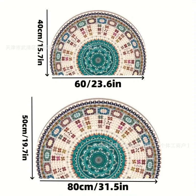 跨境TEMU美式水晶绒地垫玄关耐磨耐脏防尘门垫卧室亲肤易打理脚垫