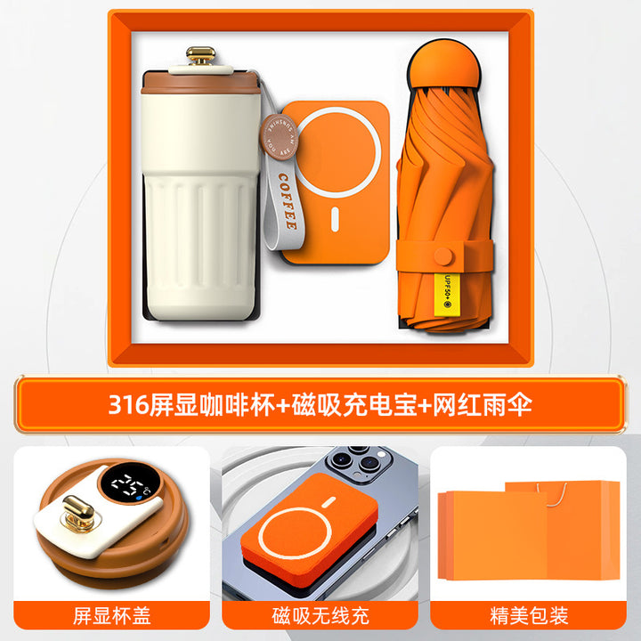 商务礼品套装咖啡杯颈椎仪礼盒活动创意礼品定制LOGO伴手礼送客户