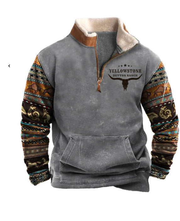 Spring Men's Long Sleeve Hoodie 3 d Casual Fashion Trendy