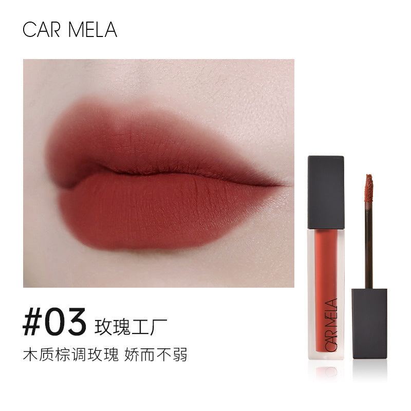 CARMELA卡梅拉文艺复兴口红显白柔雾哑光不沾杯持妆正红唇泥唇釉