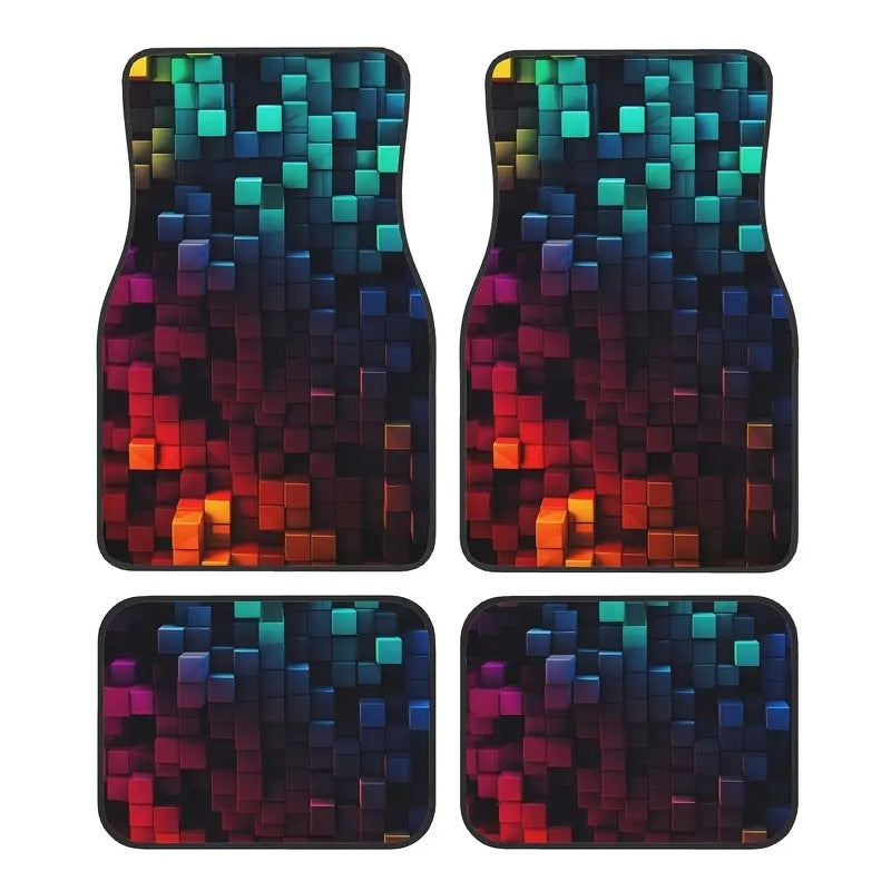 TEMUVintage Nordic Car Foot Mat Carpet 4 Piece Set Stain Resistant Floor Mat TEMUFoot Mat Wholesale