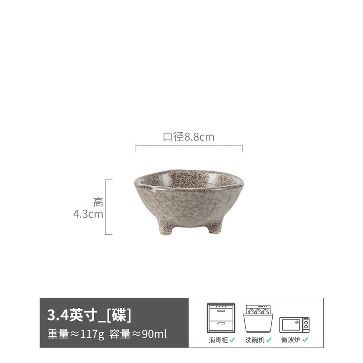 Dish Japanese Style Ceramic Dish Home Pot Special Small Bowl Creative Tableware Dish Dish
