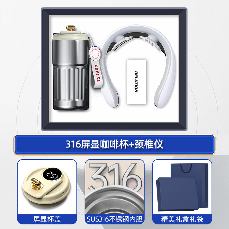 商务礼品套装咖啡杯颈椎仪礼盒活动创意礼品定制LOGO伴手礼送客户