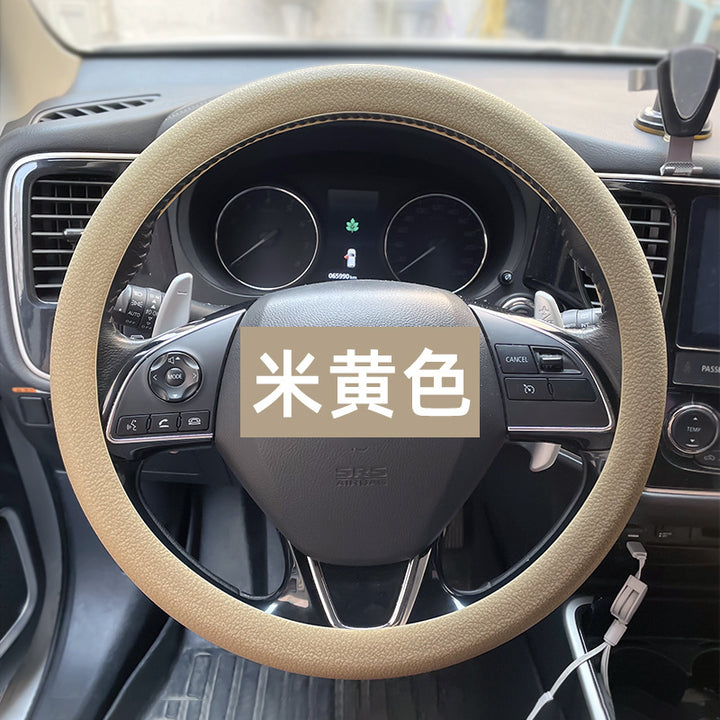 Wholesale Drop Shipping Silicone Steering Wheel Cover Car Thind Odorless Grip Cover Drop Shipping Summer