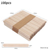 Multifunctional Wax Applicator Sticks – Disposable Wood Wax Spatula & Nail Color Mixing Sticks
