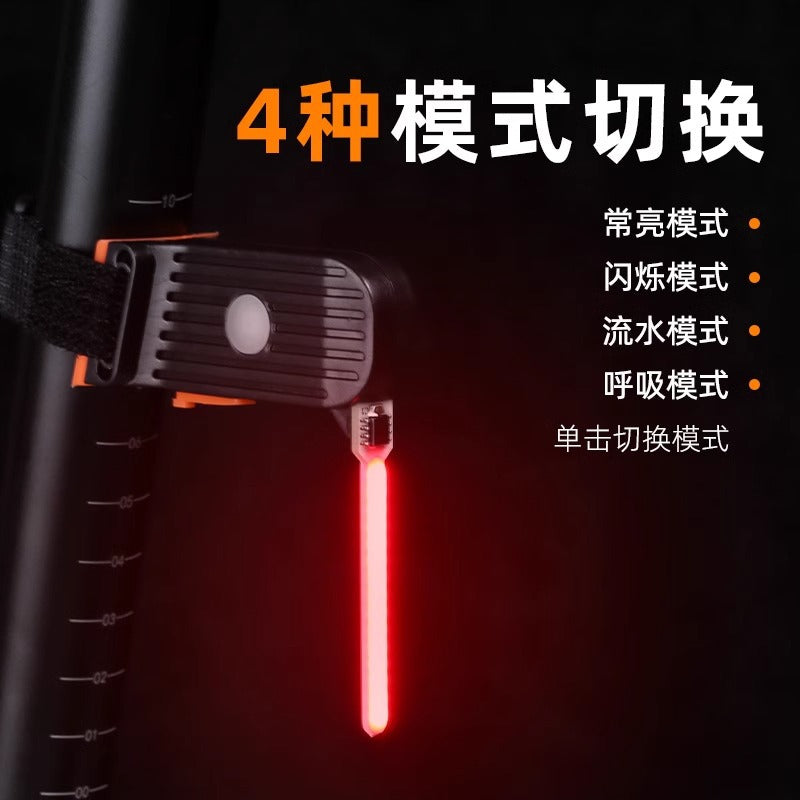夜行尾灯自行车流水领航夜间骑行安全指示灯山地车高亮警示灯跨境