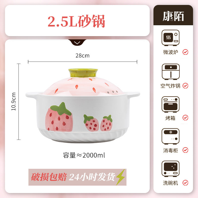 Cute Women Bowl & Plate Home Set Underglaze Ceramic Tableware Creativeins Bowl & Plate Home