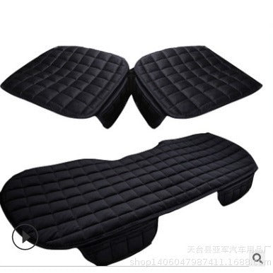 Winter 3-Piece No-Backrest __NS 99__h Car Seat Cushion – Front Non-Slip Grid Pattern