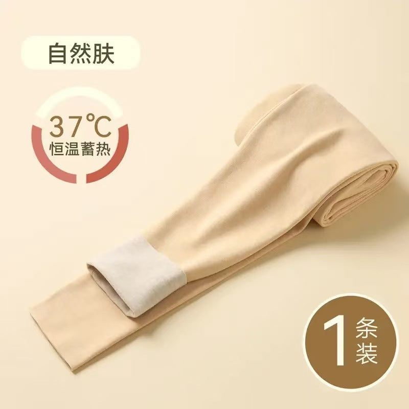绵羊毛保暖裤女士加绒秋冬高级感蚕丝秋裤德绒高腰打底裤大码高端