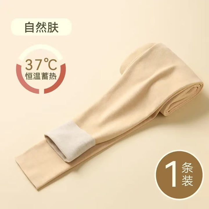 绵羊毛保暖裤女士加绒秋冬高级感蚕丝秋裤德绒高腰打底裤大码高端