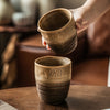 复古侘寂风杯子陶瓷无把杯批发家用日式咖啡杯手握杯茶杯氛围酒杯