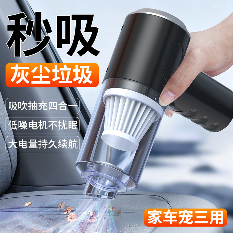 Portable Cordless Mini Car Vacuum Cleaner – Wet & Dry Long Battery Life