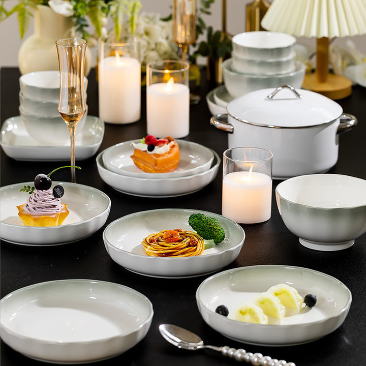 Underglaze Ceramic Home New Bowl Plate Set Tableware