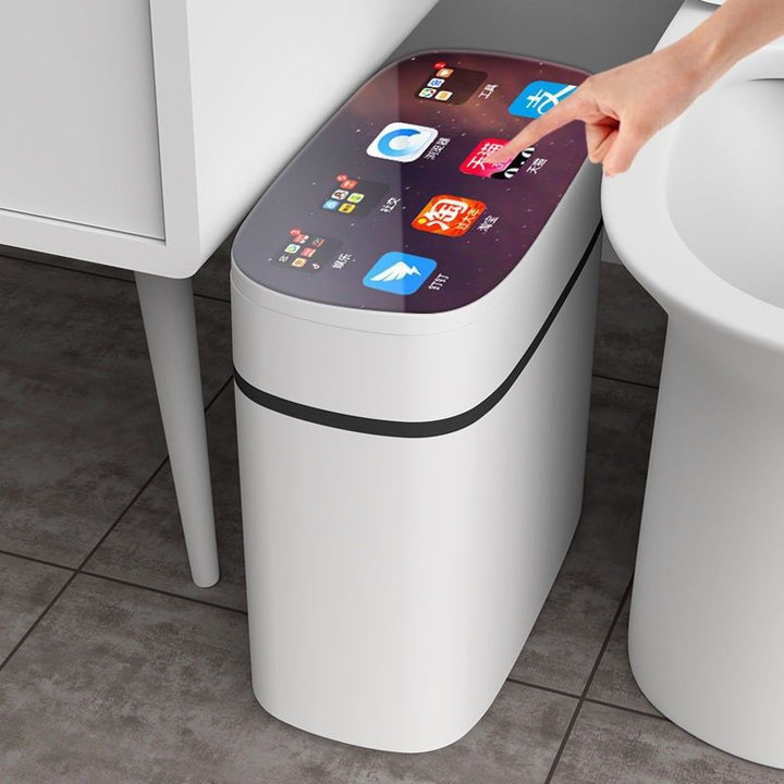 Smart Trash Can Home Bedroom Influencer Trash Can With Lid Bathroom Odor Proof Bedroom Living Room Narrow Space Trash Can