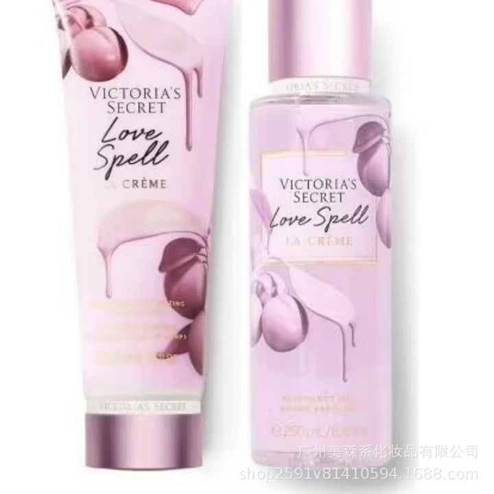 跨境维多利亚的秘密身体乳VS香氛喷雾套装滋润保湿持久留香爆款