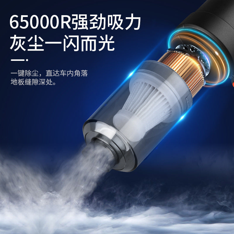 New Car Household Mini Vacuum Cleaner – Blow & Suction Cordless Handheld