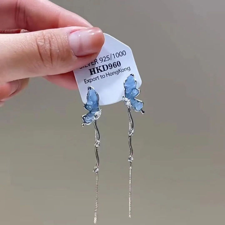 蓝色系套装~海蓝色仿巴洛克珍珠项链女小众百搭颈链小清新锁骨链