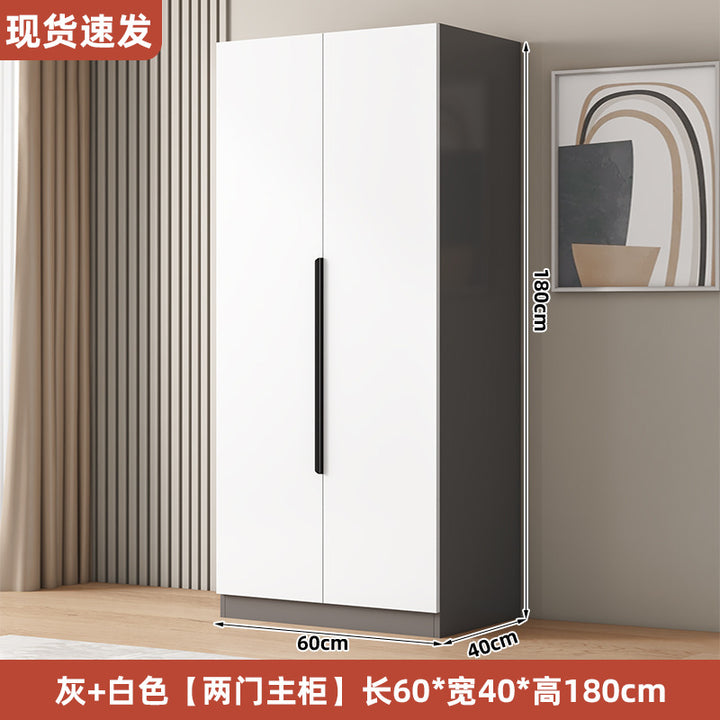 衣柜家用卧室型实木质儿童衣橱工厂直销简易组装出租房用经济柜子