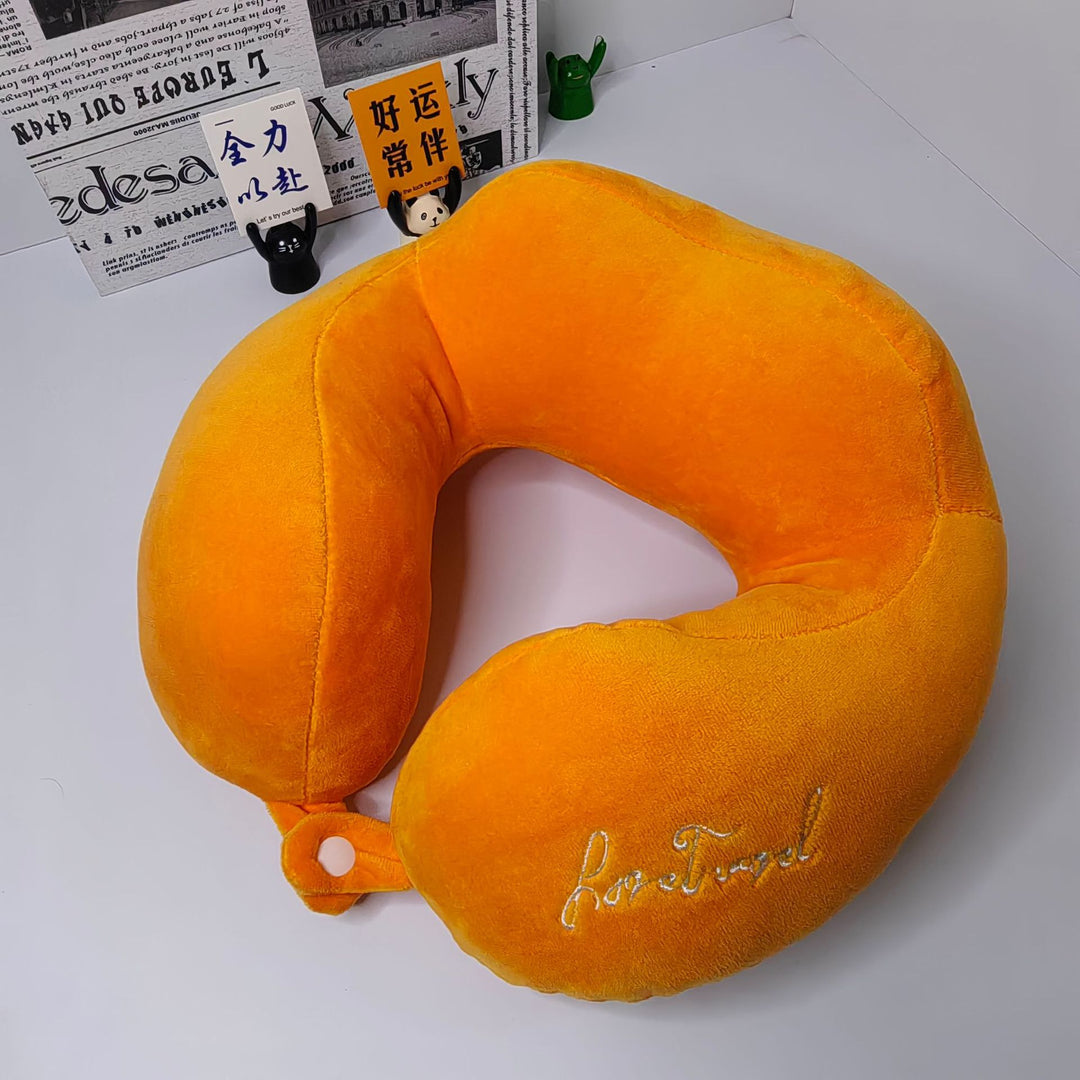 Memory Foam U Neck Pillow Travel Gift Logo