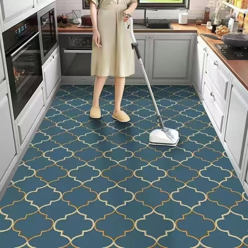 Leather Floor Mat Kitchen Waterproof Floor Mat Home