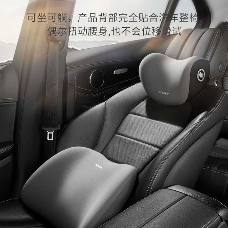 跨境汽车头枕腰靠车载靠垫座椅靠背车用腰垫腰托护腰靠枕护颈枕