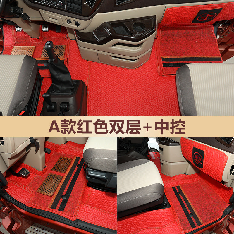 一汽解放jh6脚垫大包围领航版jh6全包围卓越版驾驶室装饰货车用品