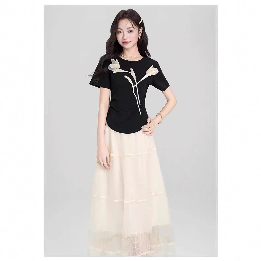 Clearance Sale Dress T-Shirt & Skirt Set - Final Sale No Returns