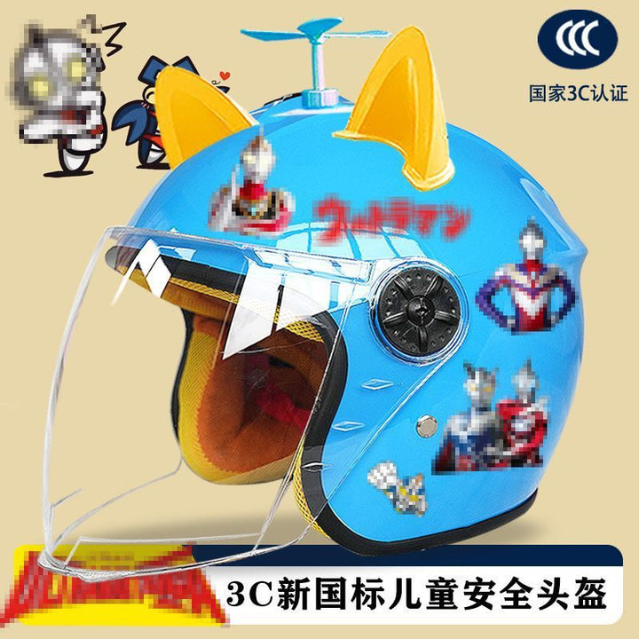 Fall/Winter Children Electric Vehicle Helmet All Season Motorcycle Winter Small Safe