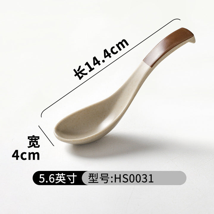 祥源美密胺创意复古餐具商用餐厅饭店火锅店盘子菜盘仿瓷塑料面碗