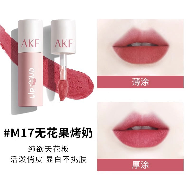 AKF Lip Mud Lip Gloss Brightening Lipstick