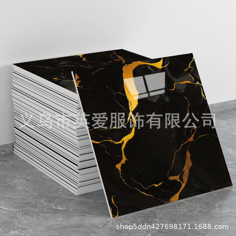 铝塑板墙纸自粘防水防潮墙面毛毡板厨房墙板仿大理石墙贴瓷砖贴纸