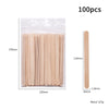 Multifunctional Wax Applicator Sticks – Disposable Wood Wax Spatula & Nail Color Mixing Sticks