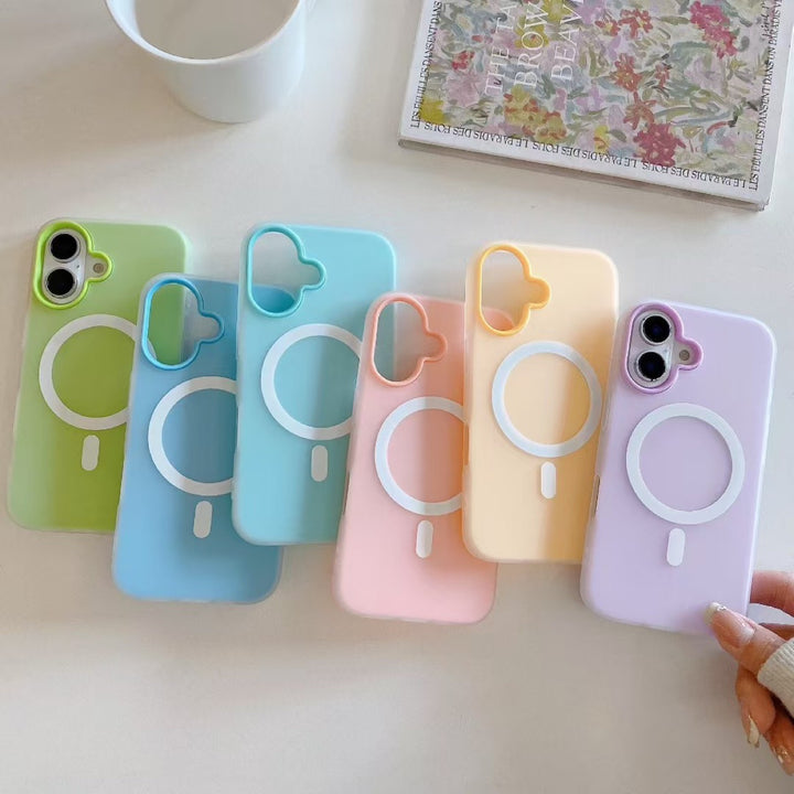 For iPhone17 promax Jelly Frosted Soft Touch Phone Case IP 17 Air Mag Safe Minimalist Shockproof