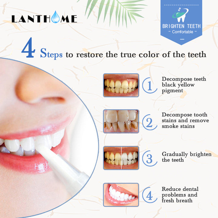 跨境现货LANTHOME teeth whitening pen Speed Whitening洁牙笔