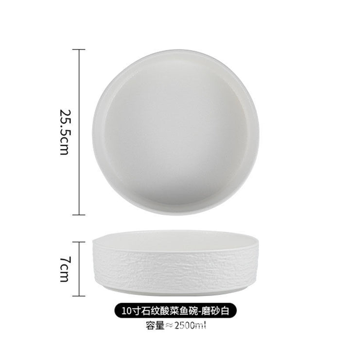 高颜值日式简约黑白釉下彩陶瓷餐具家用酒店餐厅双耳汤碗酸菜鱼碗