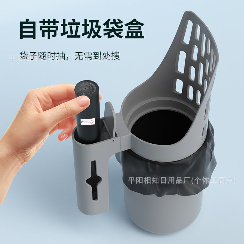 跨境新款过滤猫砂铲猫屎清洁简易垃圾桶铲屎收纳盒猫咪狗铲屎神器