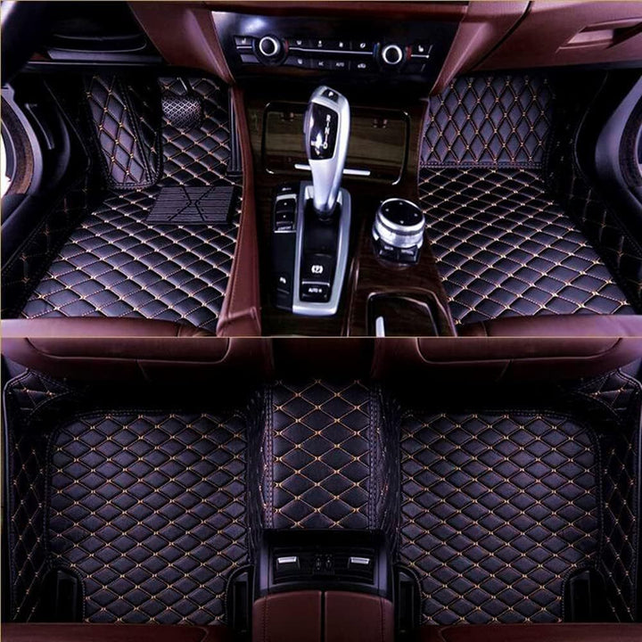 Compatible LADA Granta Special Leather Car Foot Mat