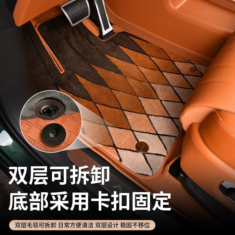 Compatible M 8 Foot Mat Interior Special Modified Carpet Car Foot Mat