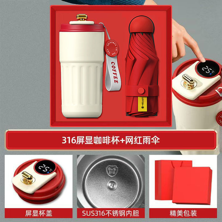商务礼品套装咖啡杯颈椎仪礼盒活动创意礼品定制LOGO伴手礼送客户