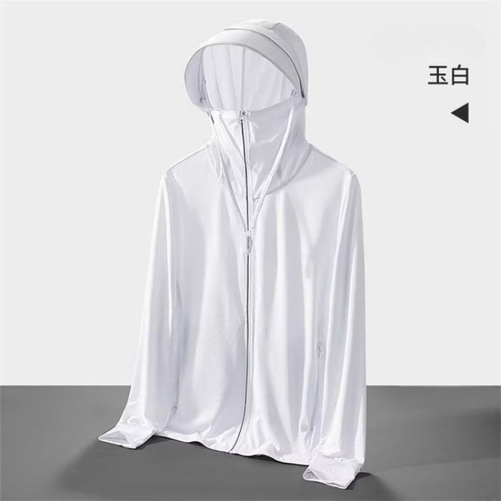 冰丝连帽防晒衣男夏季新款防紫外线超薄透气防晒服户外钓鱼外套女