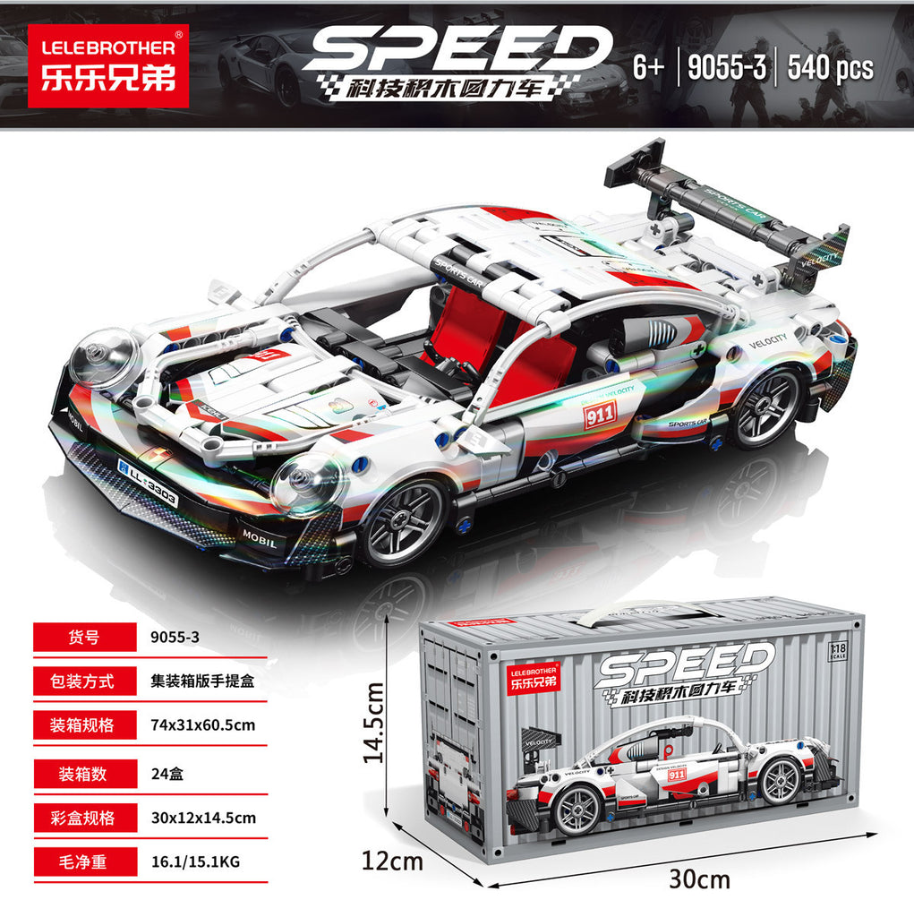 Apollo Sports Car Building Blocks Set – High-Difficulty Drift Racing Car Model Assembly Toy